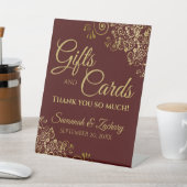 Huwelijkscadeaus & kaarten Hartelijk dank, mevrouw Reclamebord Met Voetstuk (Insitu)