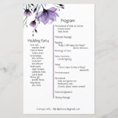 Huwelijksceremonie Dag van het Programma Foto & Bl (Achterkant)