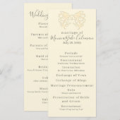 huwelijksceremonie | Klassieke route Programma (Voorkant / Achterkant)