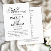 Huwelijksceremonie Orde van Service Elegant Progra Programma