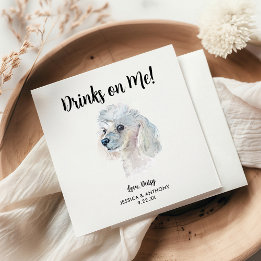 Huwelijkscocktailservetjes voor honden servet