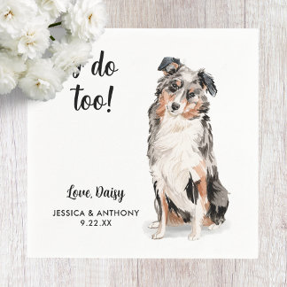 Huwelijkscocktailservetjes voor honden servet