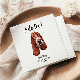 Huwelijkscocktailservetten voor honden servet