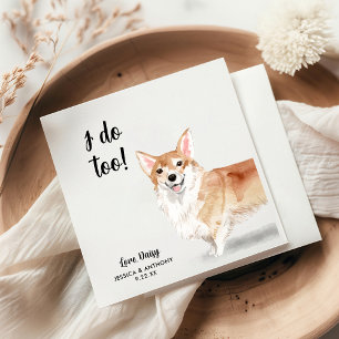 Huwelijkscocktailservetten voor honden servet