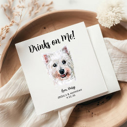 Huwelijkscocktailservetten voor honden servet
