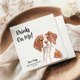 Huwelijkscocktailservetten voor honden servet