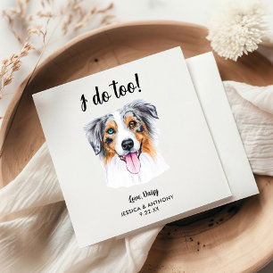 Huwelijkscocktailservetten voor honden servet