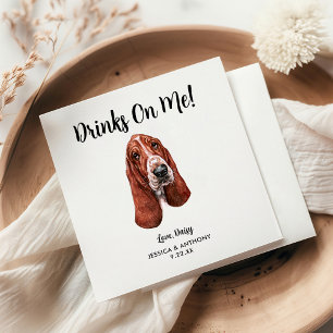 Huwelijkscocktailservetten voor honden servet