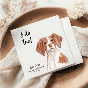 Huwelijkscocktailservetten voor honden servet