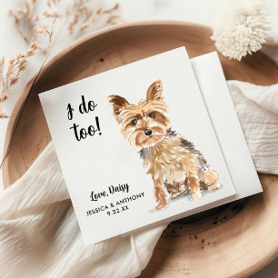 Huwelijkscocktailservetten voor honden servet