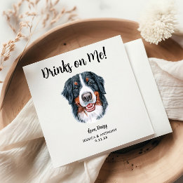 Huwelijkscocktailservetten voor honden servet