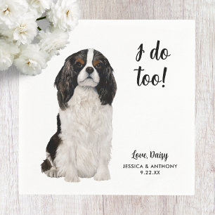 Huwelijkscocktailservetten voor honden servet