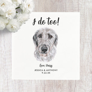 Huwelijkscocktailservetten voor honden servet