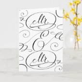 Huwelijkscongratulatiekaart voor homoseksueel paar kaart (Gele Bloem)