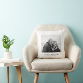 Huwelijksdatum Koppel Foto Kussen (Stoel)