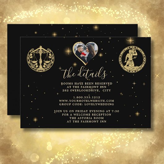 Huwelijksdetails Foto QR Code Informatiekaartje