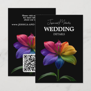 🌈 Huwelijksdetails QR-code Informatiekaartje