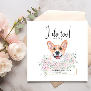 Huwelijkse Feestelijke Cocktailservetjes voor Hond Servet