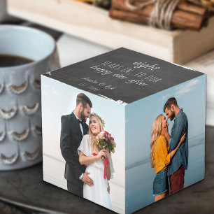 Huwelijkse Jubileum 'Happy Ever After' Leisteen 4 Kubus