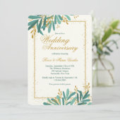 Huwelijkse Jubileumviering Kaart (Staand voorkant)