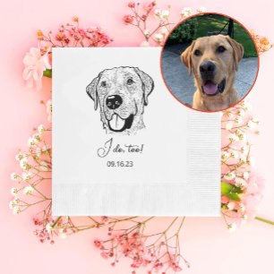 Huwelijkse Labrador Hond Persoonlijk Ik Doe Ook Servet