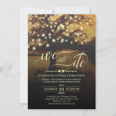 Huwelijkse Trouwbelofte Vernieuwing met Rustieke B Kaart (Voorkant)