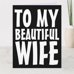 Huwelijkse Trouwdag Vergrote Kaart Voor Echtgenote