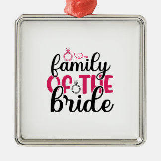 huwelijksfamilie van de bruid metalen ornament
