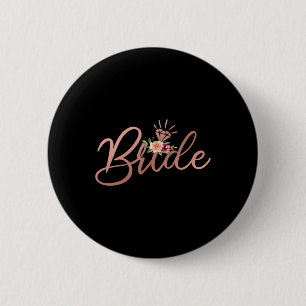 Huwelijksfeest Bruid Bruiloft Bruidsjurk Cadeau Ronde Button 5,7 Cm