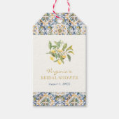 Huwelijksfeest cadeaubonnen met citroenen cadeaulabel (Voorkant)