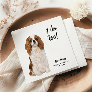 Huwelijksfeest cocktail servetten voor honden
