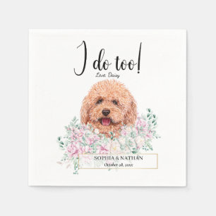 Huwelijksfeest Cocktail Servetten voor Poodle Dood