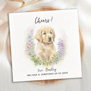 Huwelijksfeest Cocktail voor Honden Servet