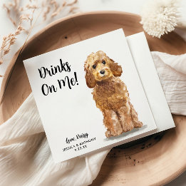 Huwelijksfeest Cocktailservetjes voor honden Servet