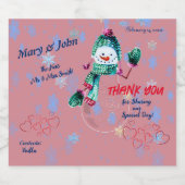 Huwelijksfeest Evenement Likeurfles Etiket (Enkel label)