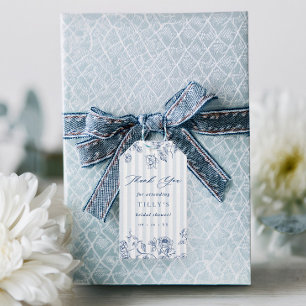 Huwelijksfeest Favor Tags Something Blue Cadeauver Cadeaulabel