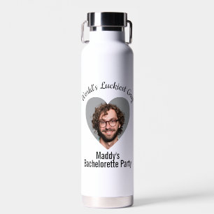 Huwelijksfeest Foto Hart Waterfles Cadeau