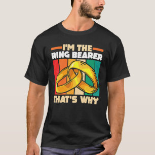 huwelijksfeest Ik ben de Ring Bearer T-shirt