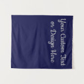 Huwelijksfeest - op maat gemaakte bord 'Navy Silve Wandkleed (Voorkant (horizontaal))