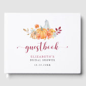 Huwelijksfeest Pompoenscript Op Maat Gastenboek (Voorkant)