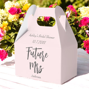 Huwelijksfeest Roze Toekomstige Mevrouw Favor Doos Bedankdoosjes