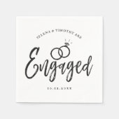 Huwelijksfeest Script Lettering Servet (Voorkant)