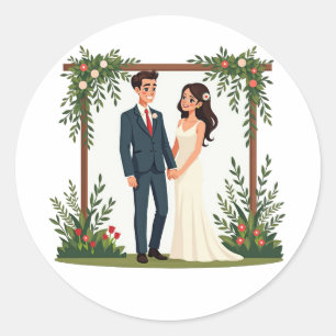 Huwelijksfeest Sticker