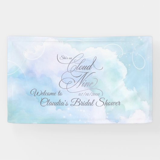 Huwelijksfeest 'Ze is dolgelukkig' Spandoek (Horizontaal)