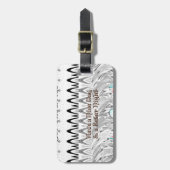 Huwelijksfeestcadeau Kunstprint Bagagelabel (Voorkant verticaal)