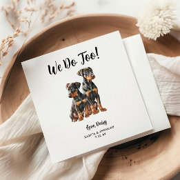 Huwelijksfeestcoktailservetjes voor honden servet