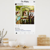 Huwelijksfoto Poster Sociale Media Stijl (Keuken)