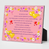 huwelijksgebed Plaque Fotoplaat (Zijkant)