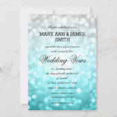 Huwelijksgelofte Vernieuwing Strand Ombre Glitter  Kaart (Voorkant)