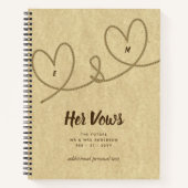 Huwelijksgeloften Journal Custom Keepsake Mr. of M Notitieboek (Voorkant)